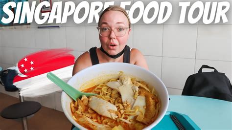 SINGAPORE HAWKER CENTER FOOD TOUR with kaya toast