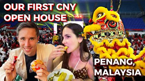 Our First Ever Open House Experience in Malaysia  Chinese New Year  Penang Malaysia Vlog 2023